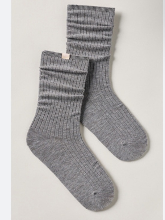 Anthropologie Accessories - Anthropologie LyreBird Ribbed Wool Blend Crew Socks